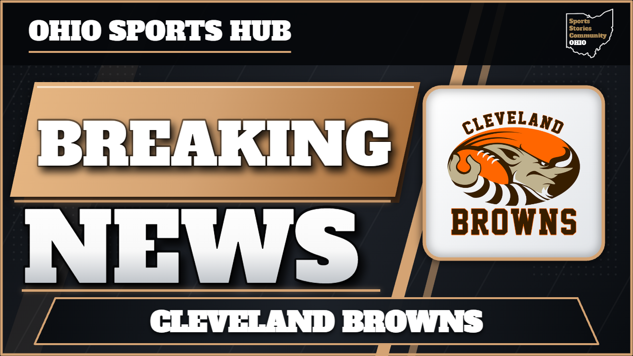 Breaking News graphic for the Cleveland Browns.